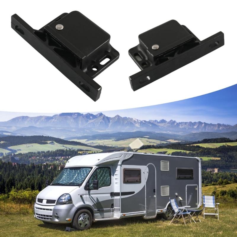 Campers Cabinet Push Latches Fastener With Mounting Hardware For Quick Push To Close Latching Solution Easy Installation