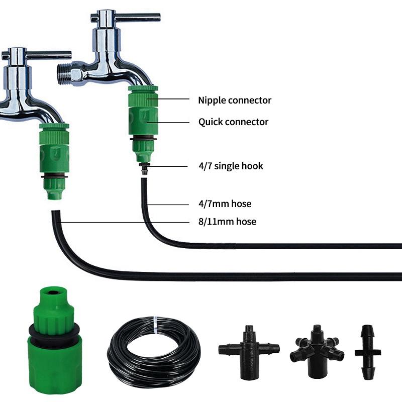 Garden Hose Y Shape Connector 1/2" 3/4" Faucet Hose Quick Joint Kit Hose Connector Garden Accessories Ibc Tank Adapters