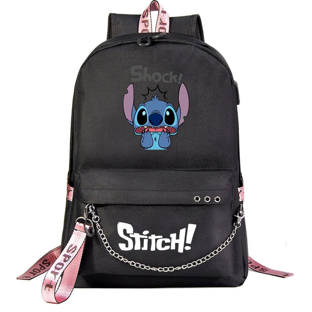 Anime Backpack Usb Teen Student School Bag Men'S And Women'S Leisure Travel Backpack