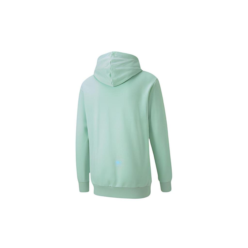 PUMA Sweatshirts Men's Verdant Green Hooded Moderate Regular 595907-32