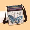 Kleine Tasche Damen Umhängetasche Canvas-Tasche Gewebte süße vielseitige Umhängetasche Handytasche Miao kleine Umhängetasche
