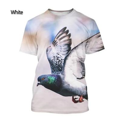 Neue Mode Taube Tier Vogel 3D Druck T-Shirt Herren und Damen Sommer Casual Kurzarm Harajuku Stil Street T-Shirt