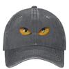 Cat Eyes Halloween Baseball Cap Eyes Streetwear Women Men Trucker Hat Sunshade Hunting Camping Baseball Caps Gift