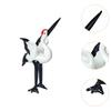 Ceramic Crane Statue Bird Figurines Table Centerpiece Home Decor Stork Figurine for Table Patio Office Living Room Bookshelf