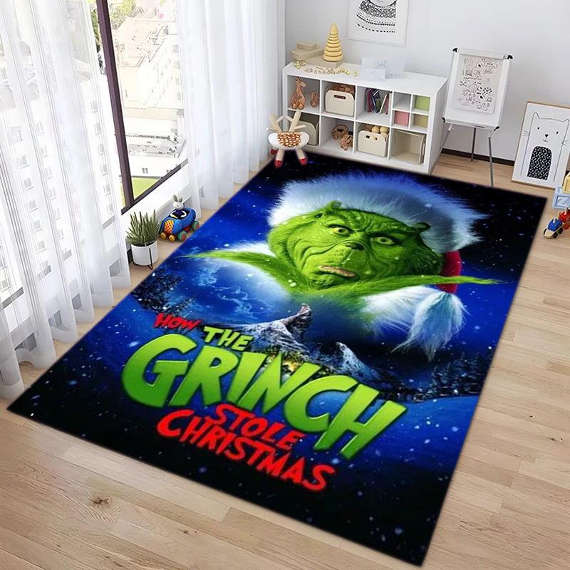 Christmas Gift Comedy Movie How the Grinch Stole Christmas carpet home living room decoration table and chairs anti slip door mat carpet A16