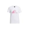(WMNS) Fi Foil Tee Printing Round Neck Sports Short Sleeve White T-Shirt Women's GP0699