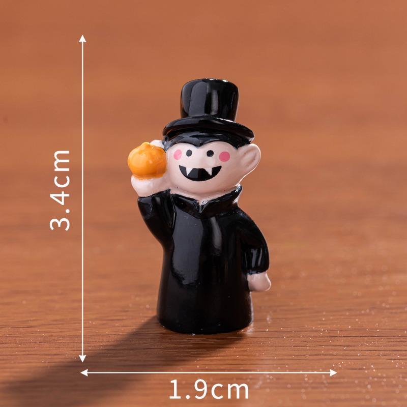 Micro Landscape Halloween Vampire Pumpkin Ghost Resurrection Ghost Festival Horror Resin Ornament Home Tabletop Ornament