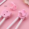 M-1 Pair Cartoon Animal Head Chopsticks Children Eating Training Chopsticks Baby Safty Learning Chopsticks Reusable Tableware