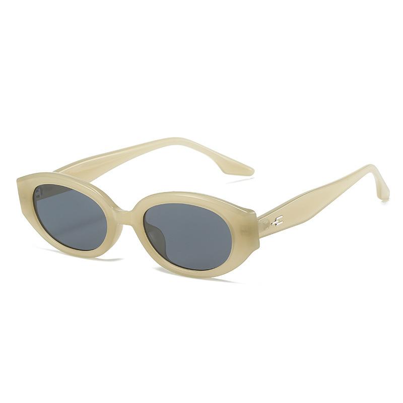 Fashion oval sunglasses Internet celebrity bloggers sexy small frame simple versatile round sunglasses sunglasses
