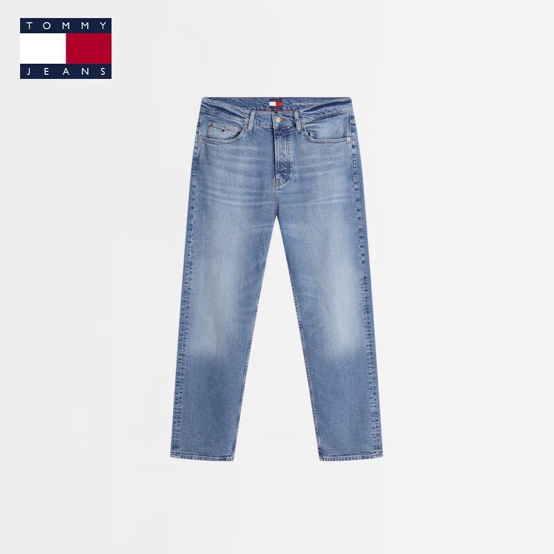 Мужские джинсы TOMMY JEANS American Retro, зауженные, со светло-голубым эффектом 29