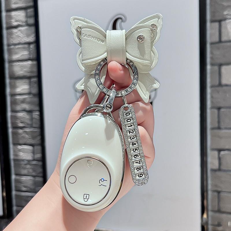 Car Remote Key Case Cover Protect Shell Fob For Gac Aion V Rt Ut Y Splus    Keychain Accessories