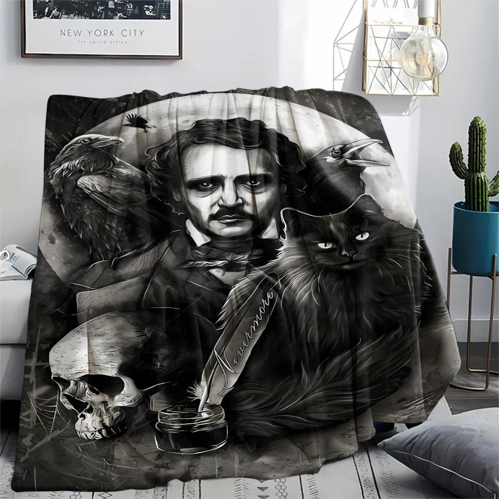 1pz Coperta in Flanella con Stampa di Edward mani di forbice, Alta qualità per Tutte le Stagioni, Decorazione per la Casa, Calore e Comfort, Perfetta per Regali di Natale