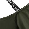 European & American Spaghetti Strap Off-Shoulder Solid Color Long Sleeve Women's Hoodie - Multiple Colors Available