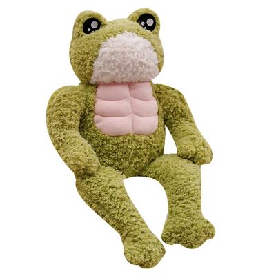 35cm Kreatives Starkes Frosch Plüschtier Stofftier Kawaii Weiche Muskel Frosch Puppe Niedliche Plüschtiere Weihnachtsgeschenk für Kind Kinder