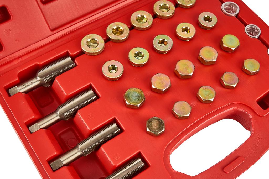 Oil plug thread repair kit, 64 pieces, KD10511