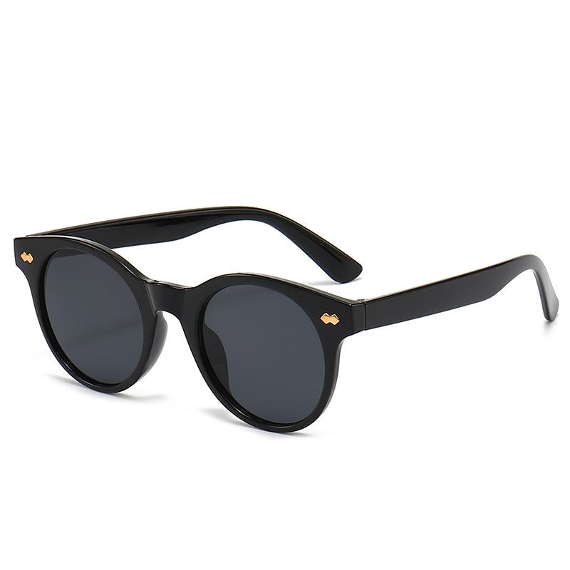 JYL TS Round Sunglasses With Rivets Style For Men Women M5341 A-1101 кадет серый
