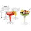 6Pcs 120Ml Wedding Party Plastic Wine Champagne Flute Disposable Clear Glasses