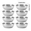 Stainless Steels Condiment Cups Individual Portion Dipping Sauce Cup Metal Ramekins for Ketchup,Marinara,BBQ Sauce