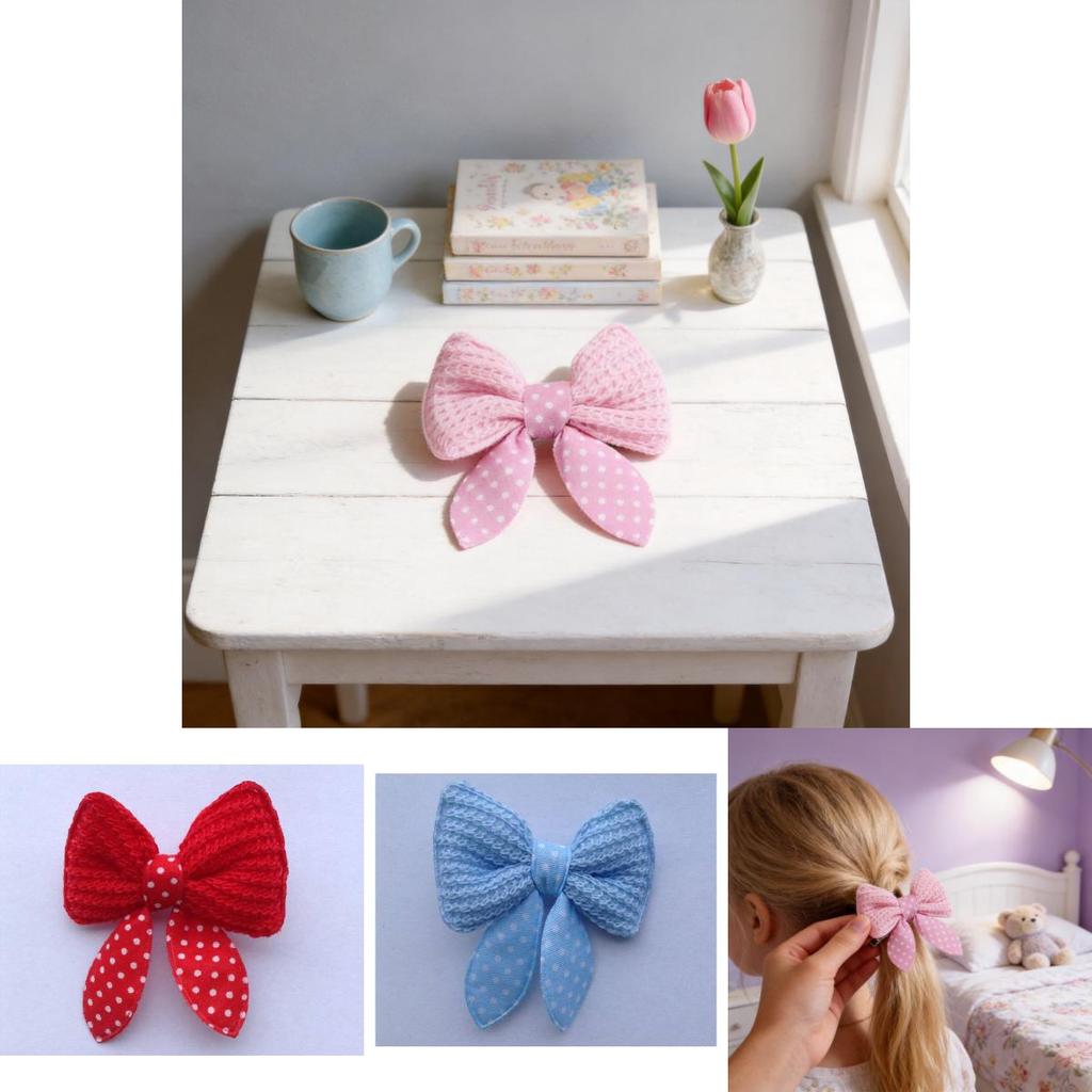 Handmade Butterfly Knot Hair Accessory For Children And Adults With Soft Yarn Material