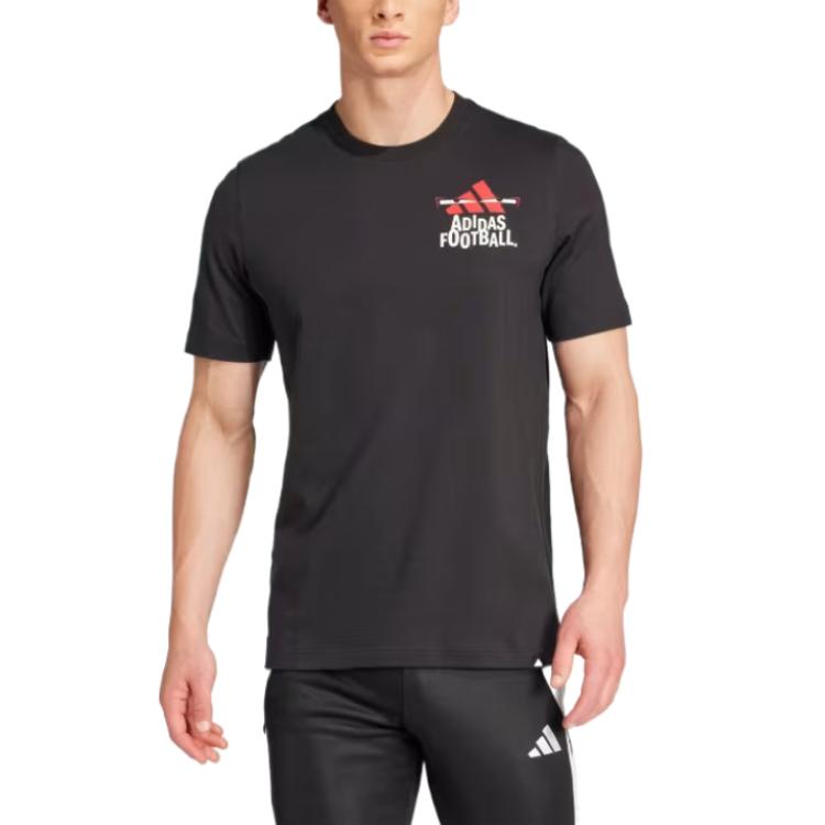 Adidas Casual Breathable Soft Comfortable Cool Short Sleeve T-Shirt Men Tops Black JD8216