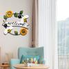 Welcome Sign Wall Decor, Metal Signs for Outside Plaque Hanging Door