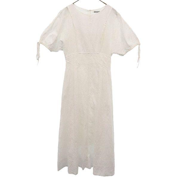 

SNIDEL 20ss SWFO202033 embroidery Short sleeve Punching Lace Stack one piece Women Used