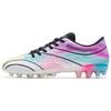 MG Multi Ground Soft Ground, Artificial Ground, Natural Ground Abrasion Resistant Soccer Shoes Men's White Purple 912332222-2