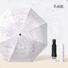 Fully automatic cartoon umbrella for women, cute for both sun and rain, sun and rain sun umbrella, custom logo