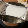 Stainless Steel German Egg Noodle Maker Silicone Grip Oil Filter  Fruits and Vegetables Drain