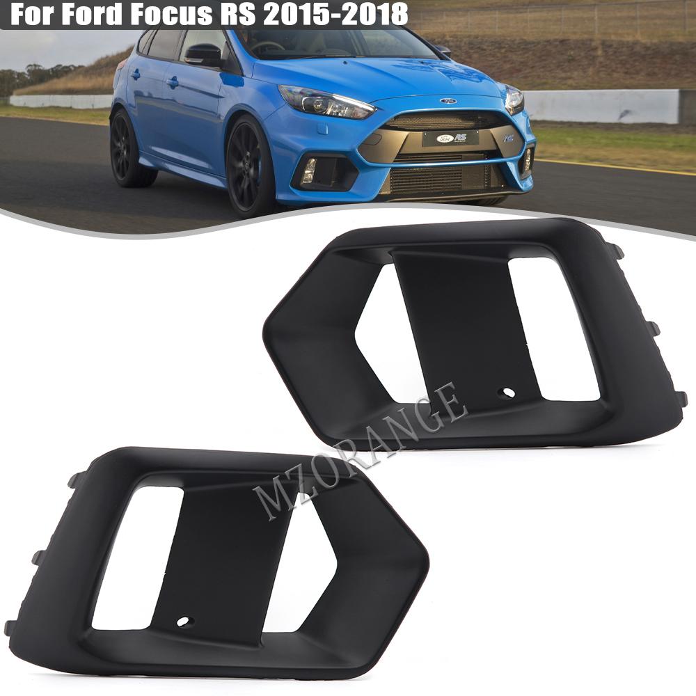 

Для Ford Focus RS 2015-2018 Противотуманные фары Рамка фар Крышка противотуманной фары Решетка противотуманной фары Черный ABS Литой чехол для автомобиля