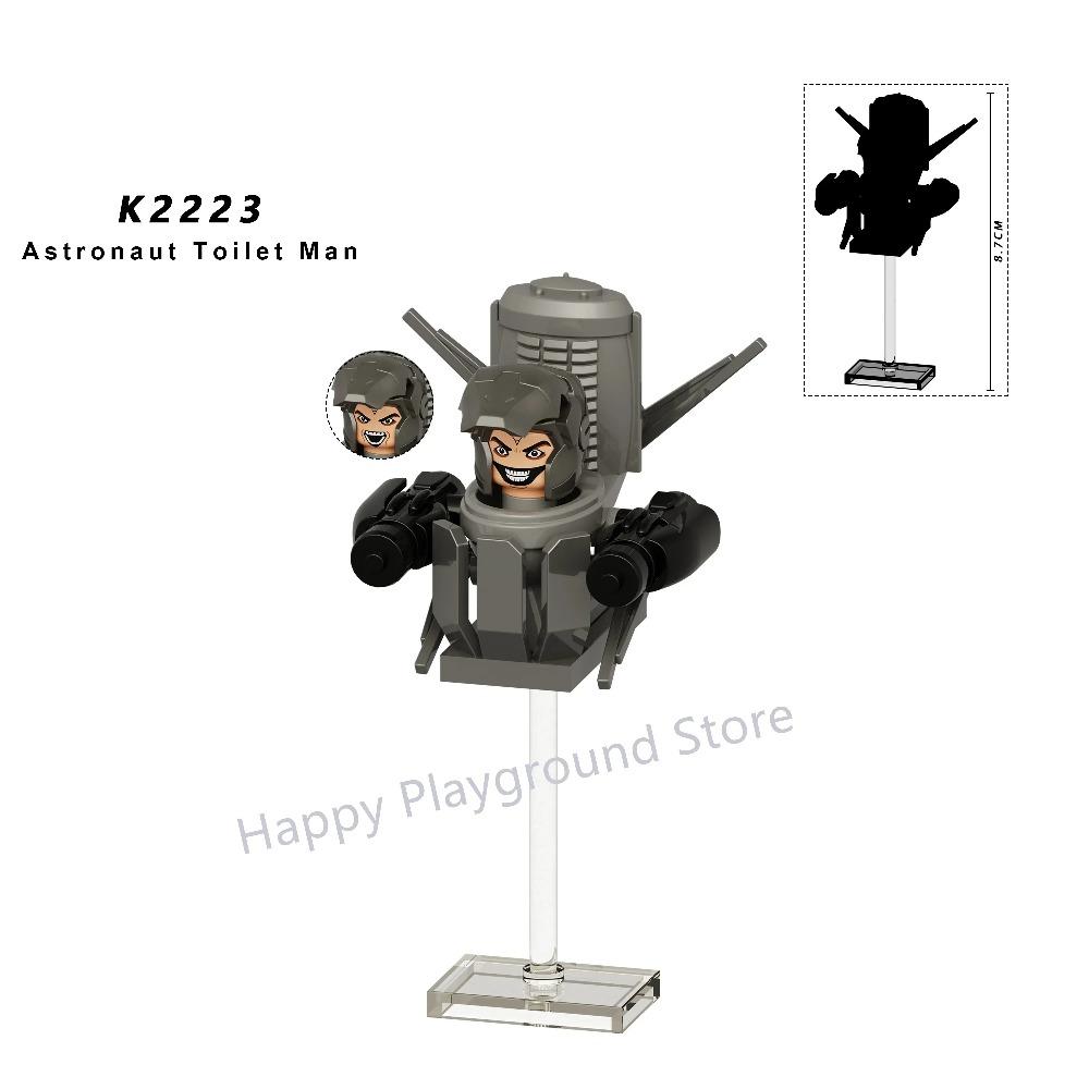 New KDL DJ Upgrade War-Damaged Skibidi Toilet Man Figures Anime Block Toys TvMan Titan Bricks Model Toy For Kid Birthday Gift