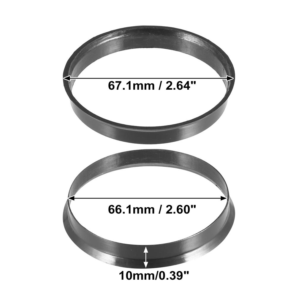 X Autohaux 2pcs Plastic Car Wheel Hub Centric Rings Wheel Bore Center 67.1-54.1 67.1-56.1 67.1-60.1 67.1-63.4 67.1-66.1mm