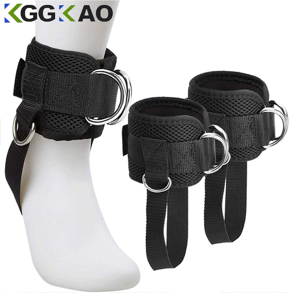 1Pc Fitness Thigh Straps Padded Colors D-Ring Ankle Strap Leg Cuffs For Gym Cable Machines Thigh Straps Fits Men & Women
