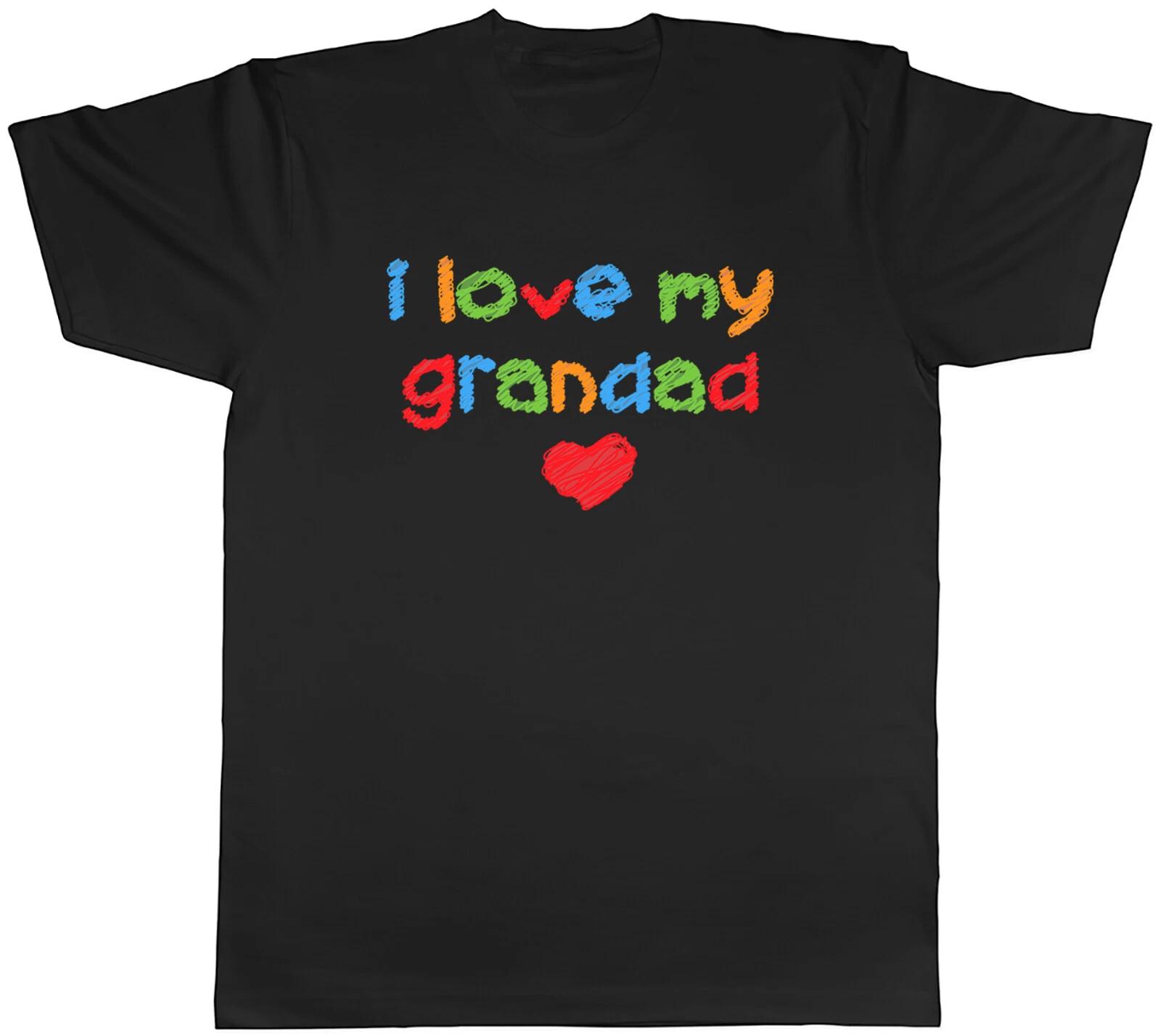 I Love My grandad Mens Unisex T-Shirt Tee XS