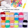 12-Color Children's DIY Yarn Balls for Kindergarten Weaving and Crafts