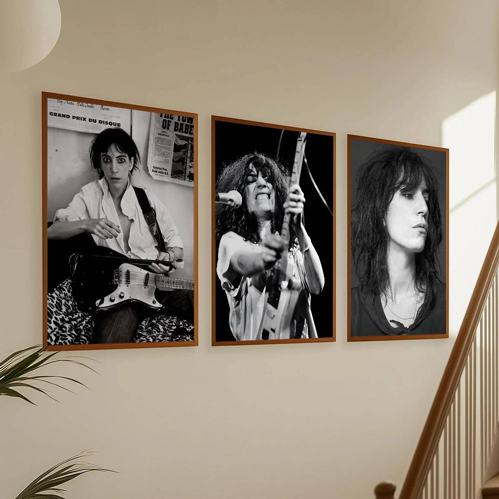 1pc Singer P-Patti Smith Poster Sticker Print Waterproof Wall Art For Living Room Bedroom Home Decor