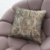 Vintage Embossed Floral Scroll Throw Pillow Covers Pattern Cushion Cover Suitable For Sofa Bedroom Car Pillow Cover