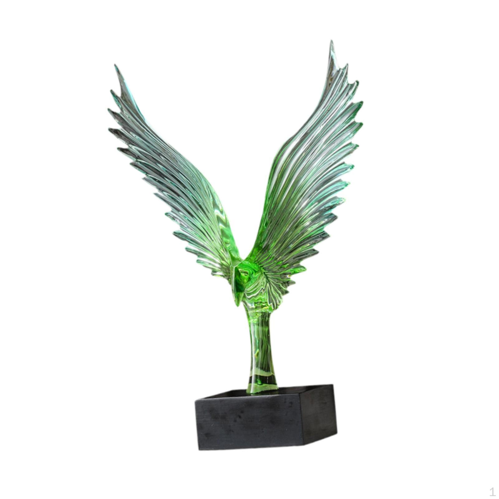 

Статуя Дапенг, фигурка из смолы, коллекционный подарок, ремесла, скульптура животного, украшение для книжной полки, рабочего стола Blue and Green