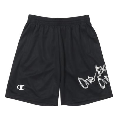 Shorts Quick Dry Graphic Print Shorts Basketball XL [Champion] C3-ZB520 Men's Black/Silver