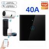 Graffiti Smart Touch WiFi Switch for Water Heater & AC, Voice-Controlled, European Standard, 40A High Power.