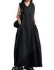 Antiqua Gathered Switch One Size Black Women's Dress, PK-01337, 05,