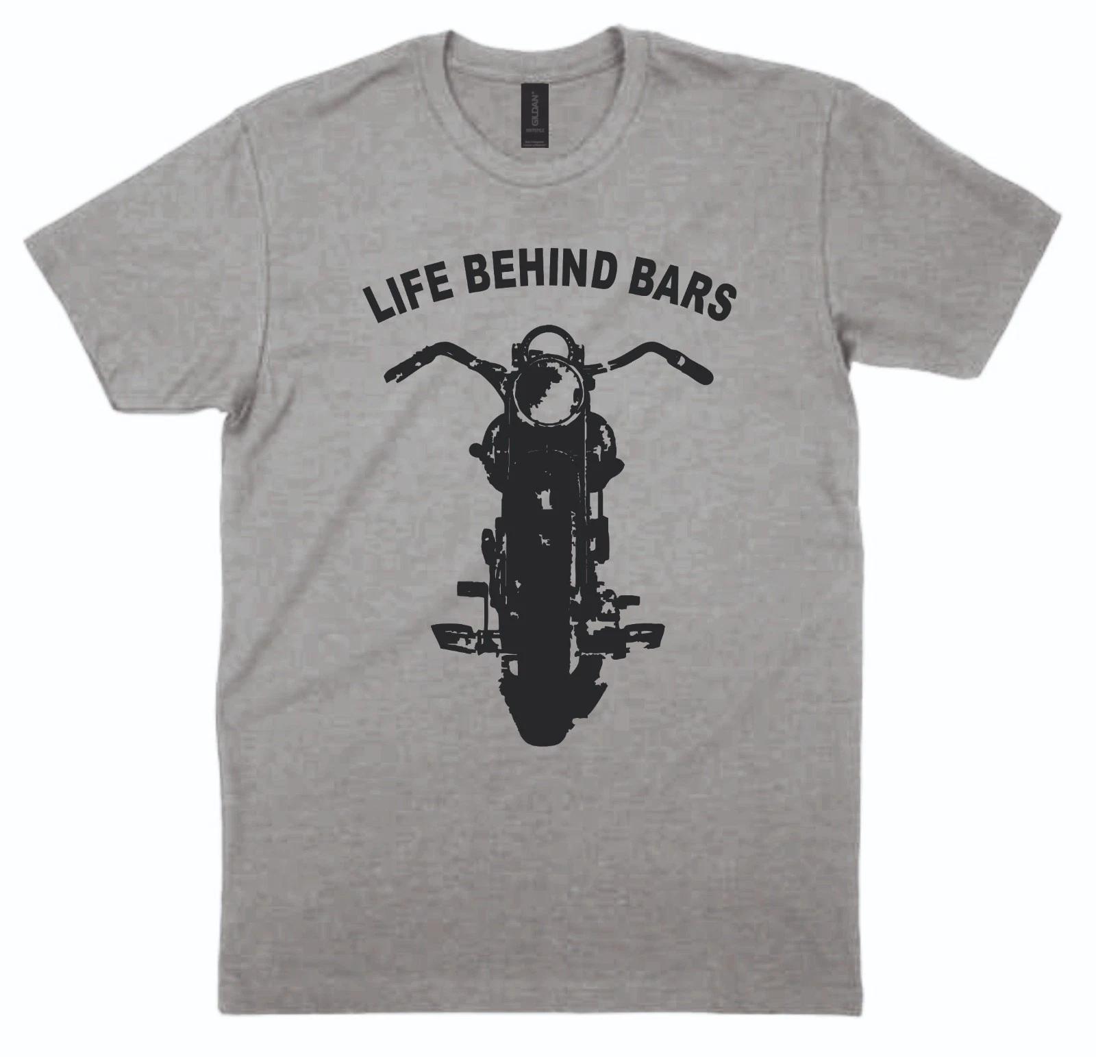 Life Behind Bars T shirt Motorbike Humorous Funny Motorcycle Xmas Gift 2XL