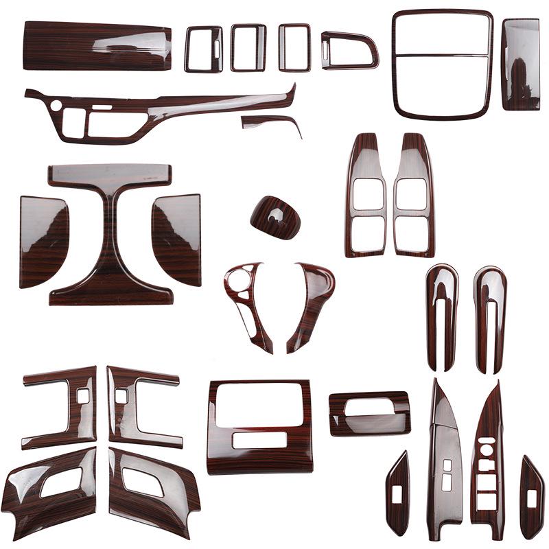 Peach Wood Carbon Fiber Interior Mod Kit for 16 Elysion: Steering Wheel & Console Switch