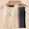 Large size lace ice silk underwear women's integrated fixed cup ring non-marking gathering anti-sagging sports vest bra cover