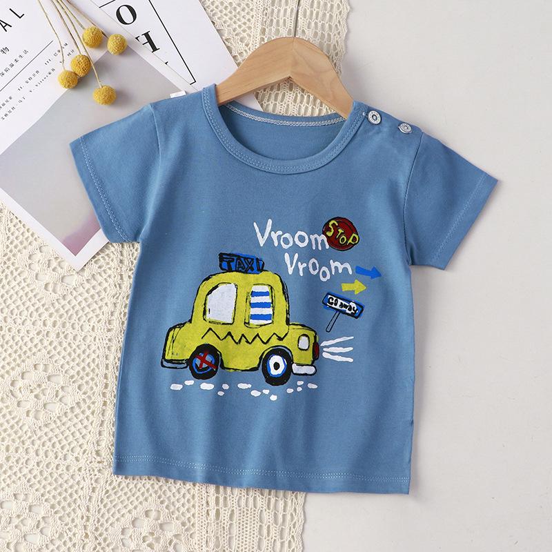 Summer Kids' Pure Cotton Short Sleeve T-shirt for Boys & Girls