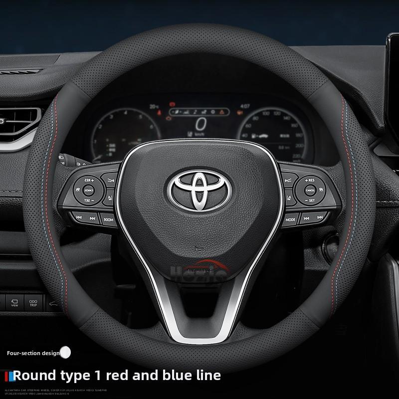 

Leather Car Steering Wheel Cover for Toyota CHR Camry Corolla Yaris Cross Rav4 Sienna Crown 2022 2023 2024 2025 2026 Accessories