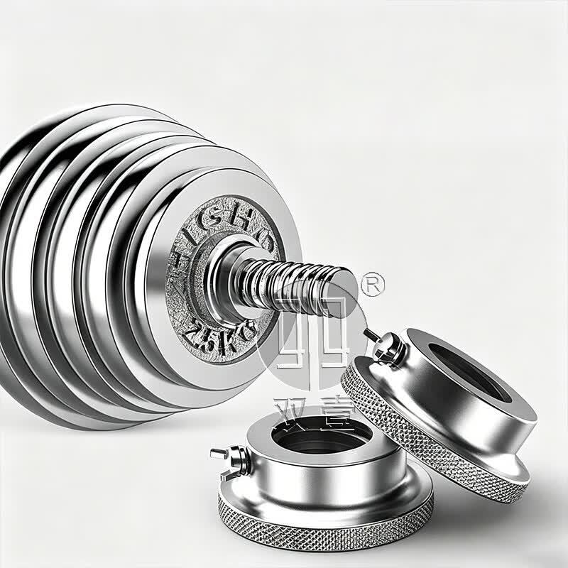 Shuangyi Electroplated Dumbbell Barbell Set