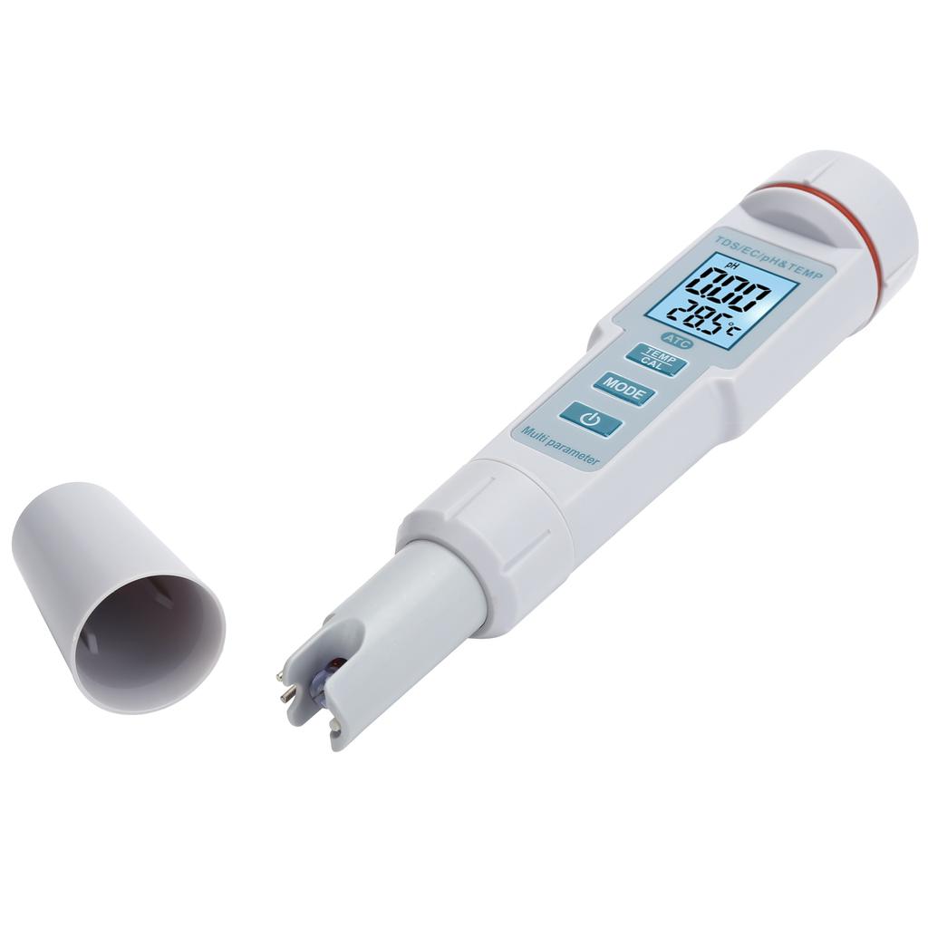 4 in 1 Water Quality Tester Portable PH EC TDS Temperature Digital Salinity Meter