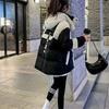 Winter Women Down Cotton Coat Korean Female Be All-Match Parkas Jacket Ladies Hooded Splicing Together Puffer Outwear