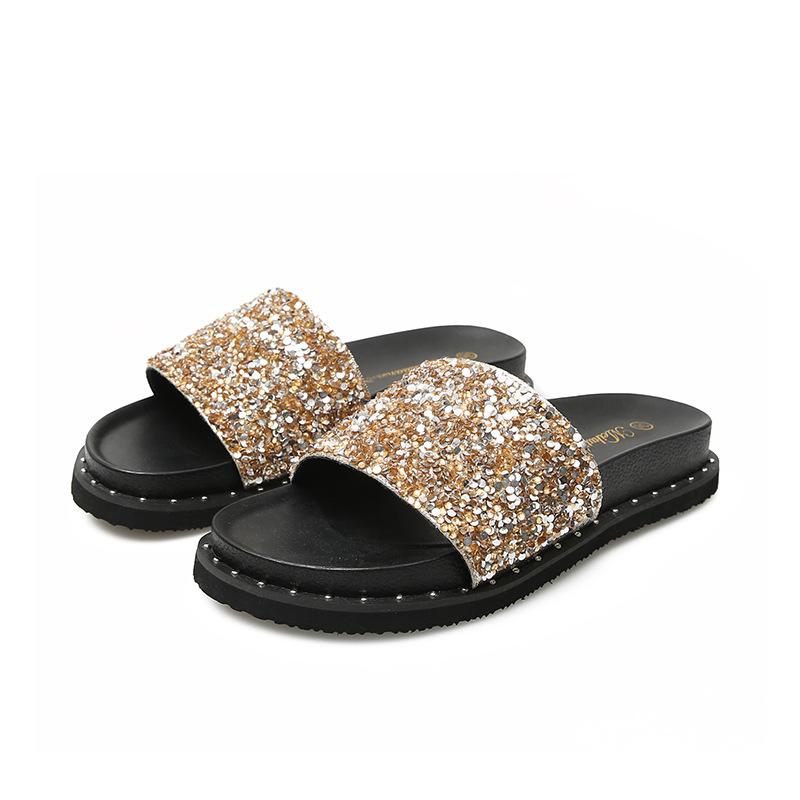 Large Size Cool Slippers Women's Summer Fashion Wear Versatile 2025 New Thick-soled Soft-soled Non-slip Travel Vacation Beach Shoes